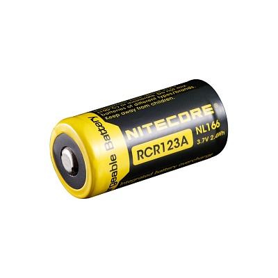 Аккумулятор Nitecore NL166 (RCR123A), 650mAh