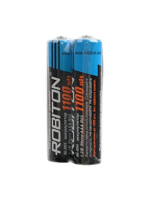 Аккумулятор Robiton HR03 Recharge ААА 1100mAh 2шт в блистере