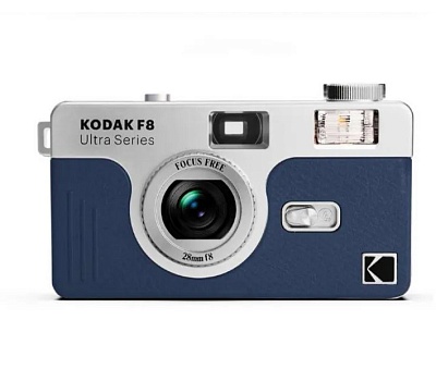 Многоразовый пленочный фотоаппарат Kodak Ultra F8 Film Camera Navy Blue