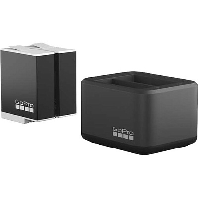Зарядное устройство для двух аккумуляторных батарей GoPro (ADDBD-211-EU) + 2 аккумулятора для Hero11