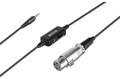 Адаптер Boya BY-BCA6, с XLR на 3.5mm TRRS