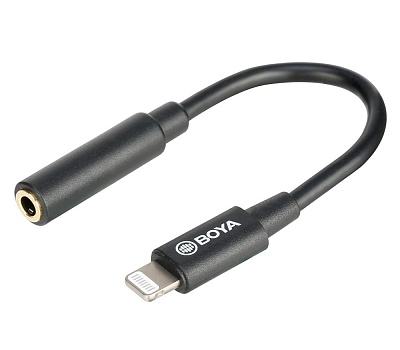 Адаптер Boya BY-K3 с 3.5mm TRRS на Lightning