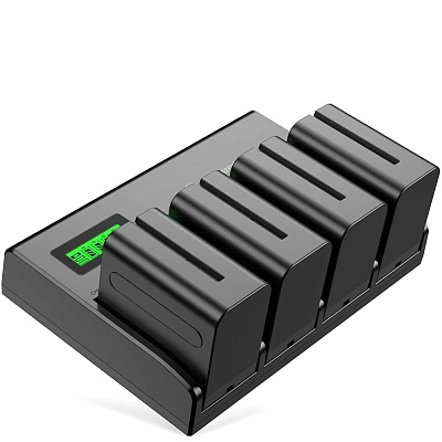 Комплект Powerextra PA-SNF970LCD-D + 4 аккумуляторов NP-F