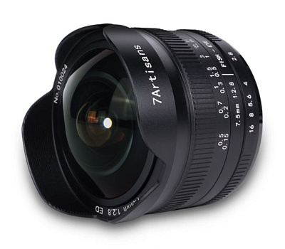 Объектив 7Artisans 7.5mm f/2.8 II Fisheye Sony E