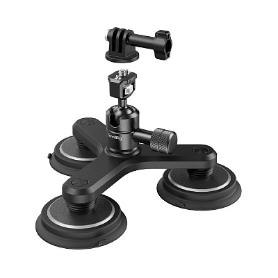 Магнитный держатель SmallRig 4468 для экшен-камер Triple Magnetic Suction Cup Mounting Support Kit
