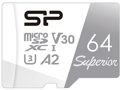 Карта памяти Silicon Power microSDXC 64GB UHS-I U3 R100/W80MB/s (SP064GBSTXDA2V20SP)
