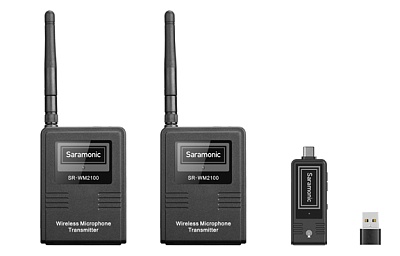 Микрофон Saramonic SR-WM2100 U2, беспроводной, всенаправленный, USB Type-C/Type-A