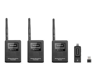 Микрофон Saramonic SR-WM2100X беспроводной всенаправленный 3.5mm/USB Type-C