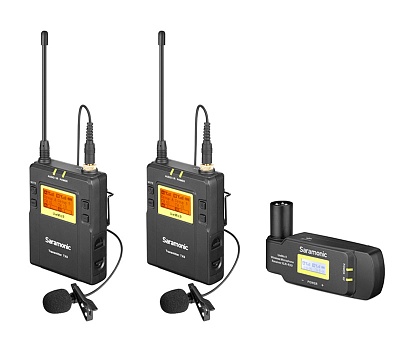 Микрофон Saramonic UwMic9 TX9+TX9+RX-XLR9, беспроводной, всенаправленный, 3.5mm