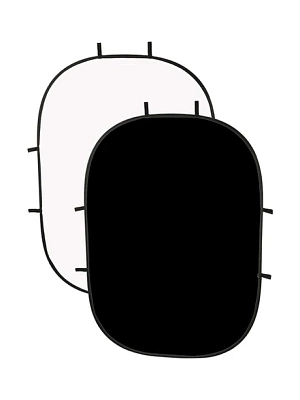 Фон на пружине Raylab RF-12 1х1.5м Белый/Черный